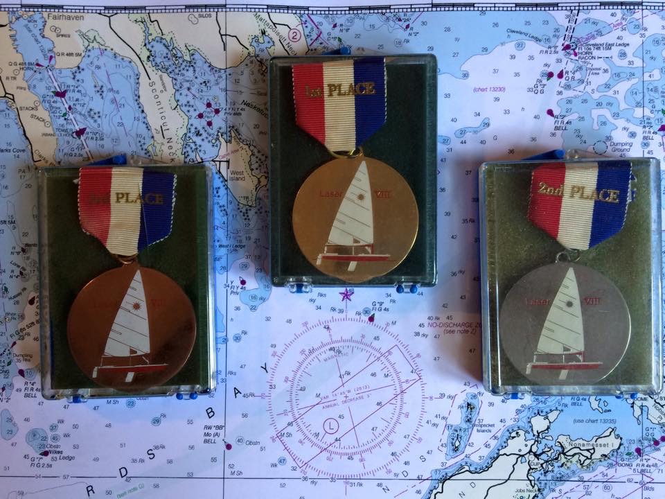 The Dockmaster's collection of Laser racing awards