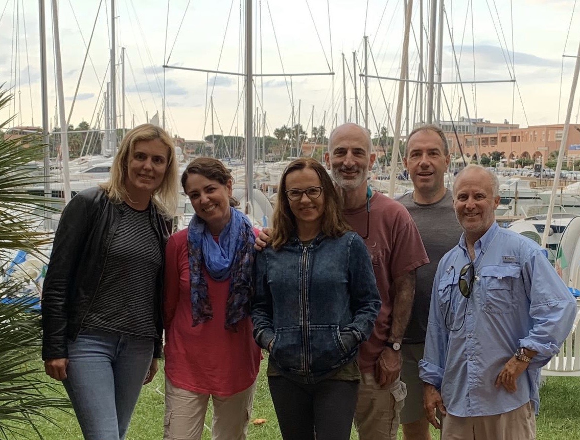 Our happy get-along gang posing for a pic at Portorosa!